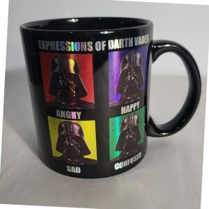 Star Wars Darth Vader Expressions Coffee Mug Angry Happy Sad Confused